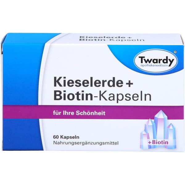 Twardy Kieselerde + Biotin-Kapseln für Ihre Schönheit, 60 pcs. Capsules
