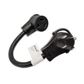 Parkworld 61445 RV to Dryer Adapter Cord RV Plug NEMA 14-50P to 10-30R Dryer Female, 30A, 250V, 12 inch