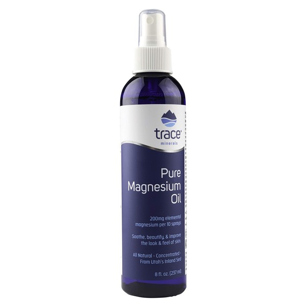 Trace Minerals Research | Pure Magnesium Oil | Soothe, Beautify, & Improve The Look & Feel of Skin | Non-GMO Project Verified, Gluten-Free, Vegan, Kosher | 8 Ounce