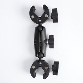 ZEPIZ Camera Double Super Clamp Mount for Light Stand, Monitor, Boom Stand, Reflector, 360° Adjustable Umbrella clamp Mounting on Tripod for Photography & Video Studio (ZPZ-20 Long)