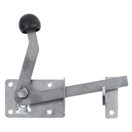 Connex HVRJ20066 Garden Gate Latch 80 x 55 mm with Latch Hook Stainless Steel / Garden Lever / Peat Latch with Knob / Garden Gate Latch / Wooden Gate Fitting