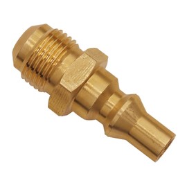Meter Star 3/8" Male Flare to 1/4" Quick Connect Plug for Female Flare Propane Extension Hose Hook RV Gas Supply
