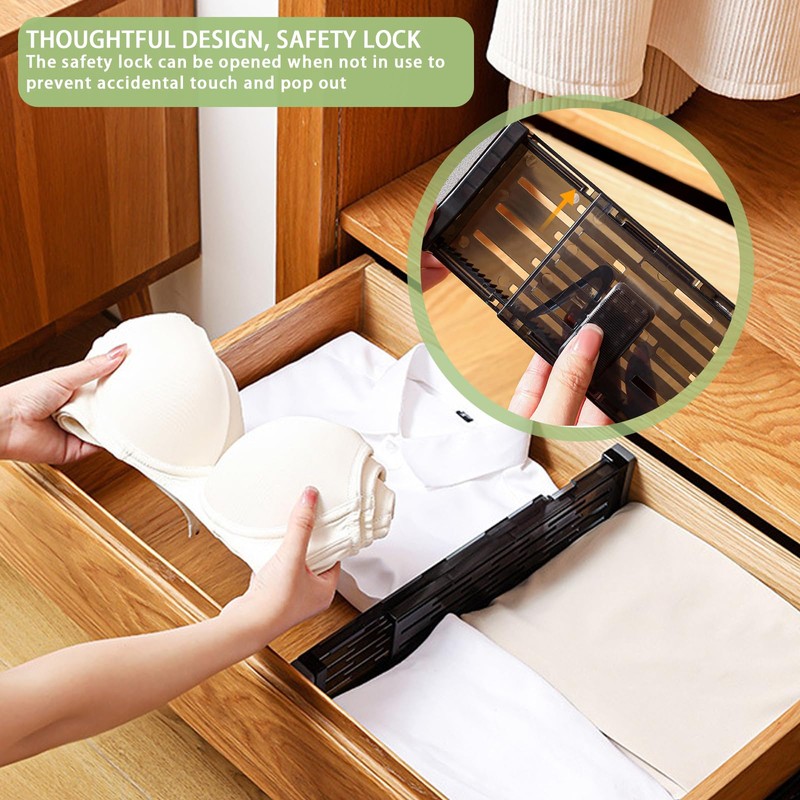 xyuayamz Adjustable Drawer Divider, Drawer Divider, Adjustable Drawer Divider for