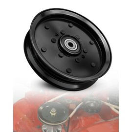 Flat Idler Pulley Replace 07351200 Fit for Ariens 60 52 48 Apex Gravely ZT HD Pro-Stance Z-Stance Compact-Pro Pro-Walk Pro-Turn Mower, 5" x 0.75" Belt Pulley