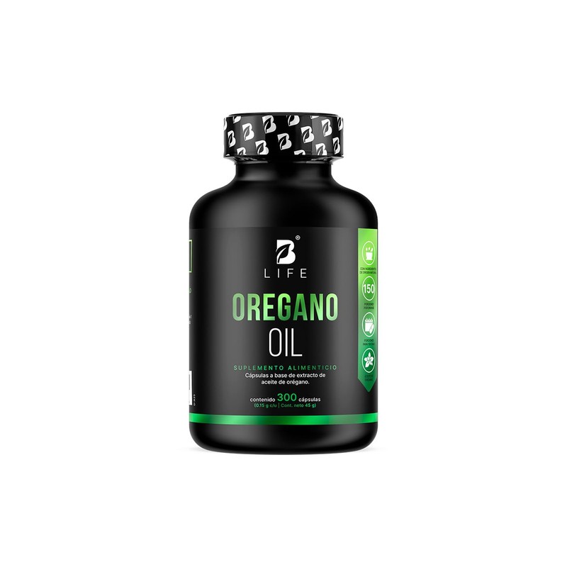 B Life Aceite de Orégano de 300 Softgels Suplemento Alimenticio