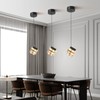 TKHKY Crystal Pendant Light Fixture,Black Pendant Light with 3 Color