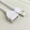 RecDec 2 Pack USB Extension Cable White 5Ft 2Pin 20AWG