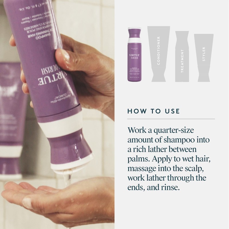 Virtue Flourish Shampoo for Thinning Hair 60ml