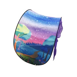 Winvin Magic Playhouse Tents Fantasy Fun for Kids,Foldable Play Tents, Pop up Indoor Bed Tents,Magic Playhouse Princess Secret Castle,Birthday for Girls (Fantasy Forest)