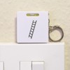 Azeeda 'Ladder' Keyring Tape Measure/Spirit Level Tool (KM00006849)