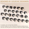 GoldChic Women's Ring Copper Letter Ring Open Adjustable Initial Alphabet