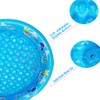 3 Rings Kiddie Pool for Toddler, 48”X12”，Kids Swimming Pool, Inflatable