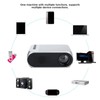 Mini Projector Silver Micro Portable 1080P LED Multi Function for