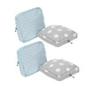 IWOWHERO 4pcs Reusable Sanitary Napkin Storage Bag Set with Multicompartment