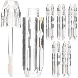 Tubo de Brillo de Labios Transparente 4 Piezas de Plástico Uso DIY y Viaje, Cabe en Tu Bolsa de Maquillaje, Permite Ver el Contenido Restante y No Gotea