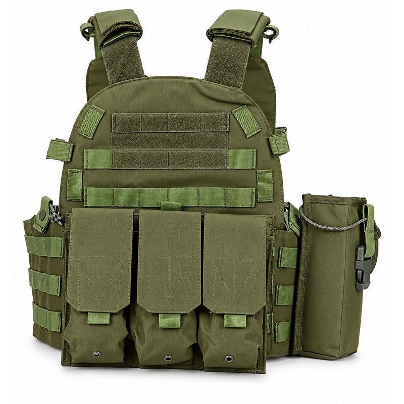 Military Tactical Vest – Adjustable Tactical Gear Carrier for Airsoft,