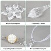 KINDPMA Pack of 26 Christmas Tree Decorations Snowflakes Icicle Pendant