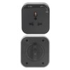 Square Track Adapter Surface Mounted Power Outlet Socket with Indicator