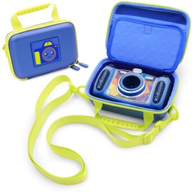 CASEMATIX Funda para cámara compatible con VTech Kidizoom y accesorios para cámara Vtech, solo incluye bolsa azul para cámara con correa
