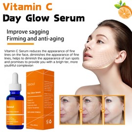 20% Vitamin C Serum, Korean Serum with Hyaluronic Acid, Anti Aging Face Serums For Wrinkles & Fine Lines, Moisturizing Dark Spot Remover for Face, Brigh-ten & Glow Skin, Vegan Korean Skincare, 30ml