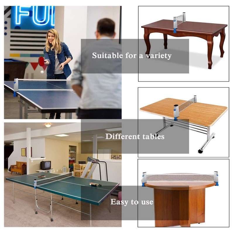 YOUYIKE Extendable Table Tennis Net, 190 cm (Max) Table Tennis