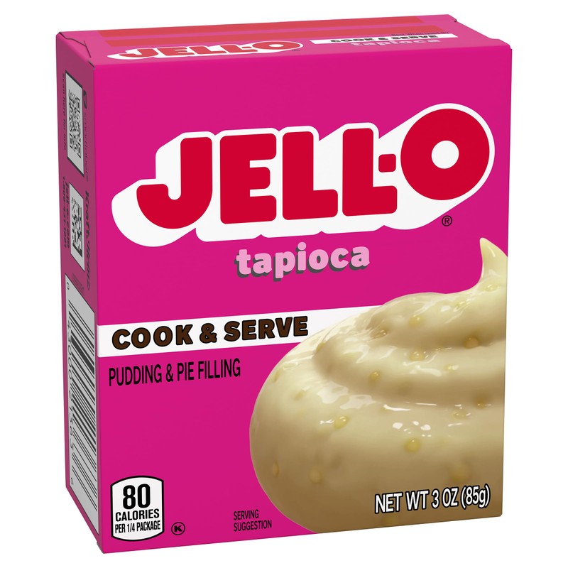 Jell-O Cook & Serve Fat Free Tapioca Pudding, 3 oz