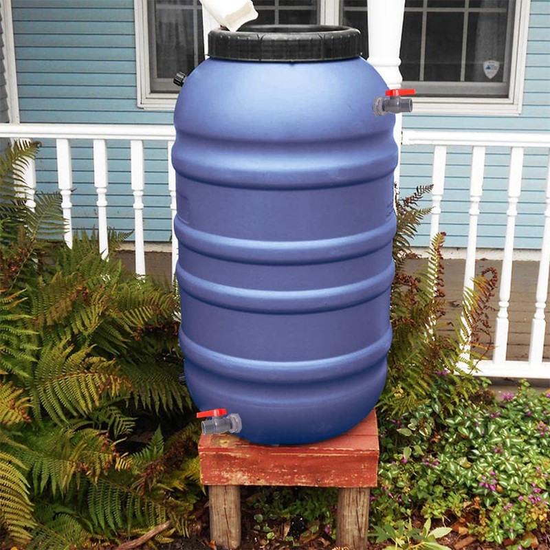 Ququyi 1 Inch PVC Rain Barrel Valve Spigot Kit with