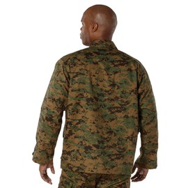 Uf Bdu Shirt - Woodland Digital/Camo/size L(41"-45")