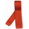 Men Deep Orange Retro Ties Narrow Rust Autumn Stylish Textured