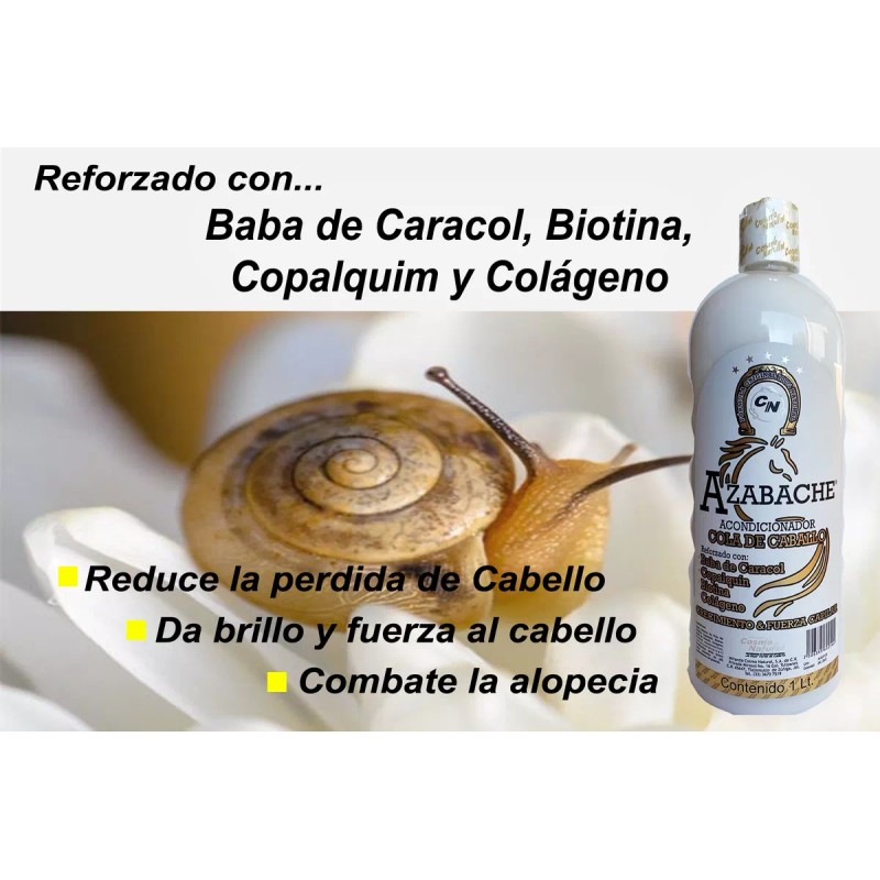 COSMO NATURAL Pack Shampoo Y Acondicionador Azabache 1 Lt C/u