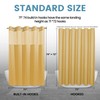 EUTXL Gold Hotel Shower Curtain - 230GSM Waffle Textured Heavy