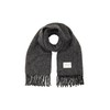 TOM TAILOR Women's Scarf with Fringes, 14482 - Deep Black,