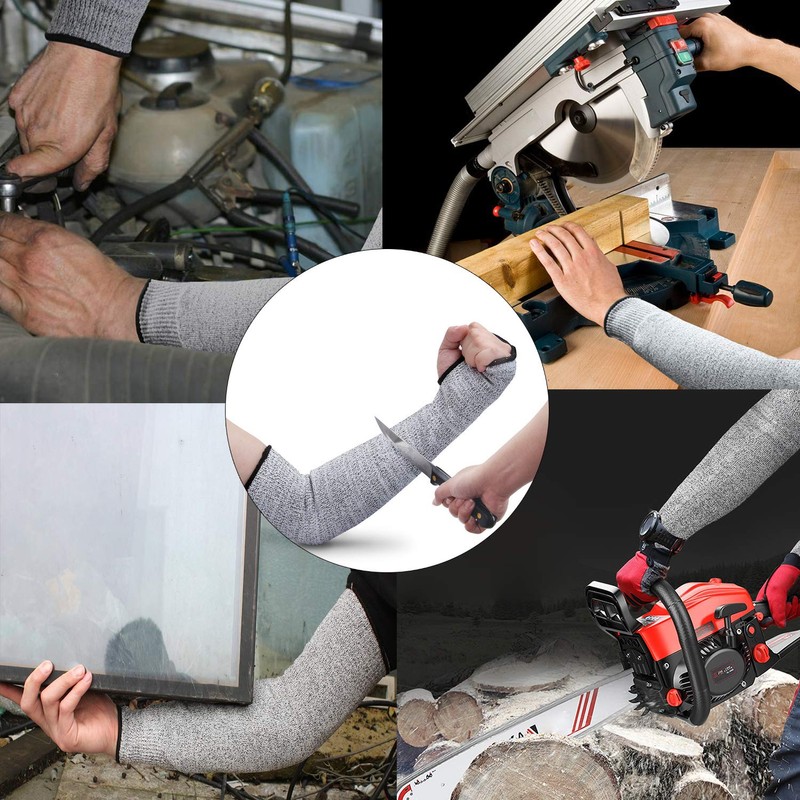 CAWANFLY Protective Arm Sleeves, Level 5 Protection Cut Resistant Sleeve