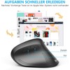 iClever Ergonomic Mouse Wireless, Vertical Mouse 6 Buttons with Adjustable