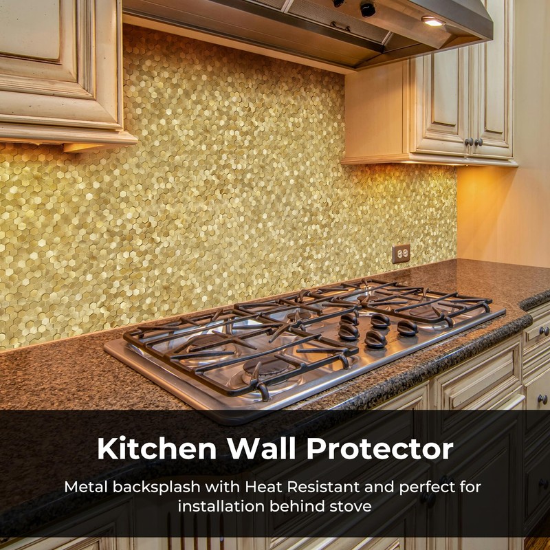 STICKGOO Peel and Stick Backsplash Tiles, Stick on Mosaic Self