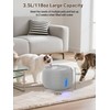SIBAYS 3.5L/118oz Large Capacity Cat Water Fountain, Automatic Quiet Pet