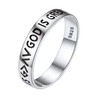 925 Sterling Silver Christian Rings for Men Women Church Accessories