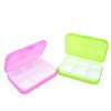 Honbay 4PCS 6 Compartments Waterproof Plastic Pill Organizer Box Case