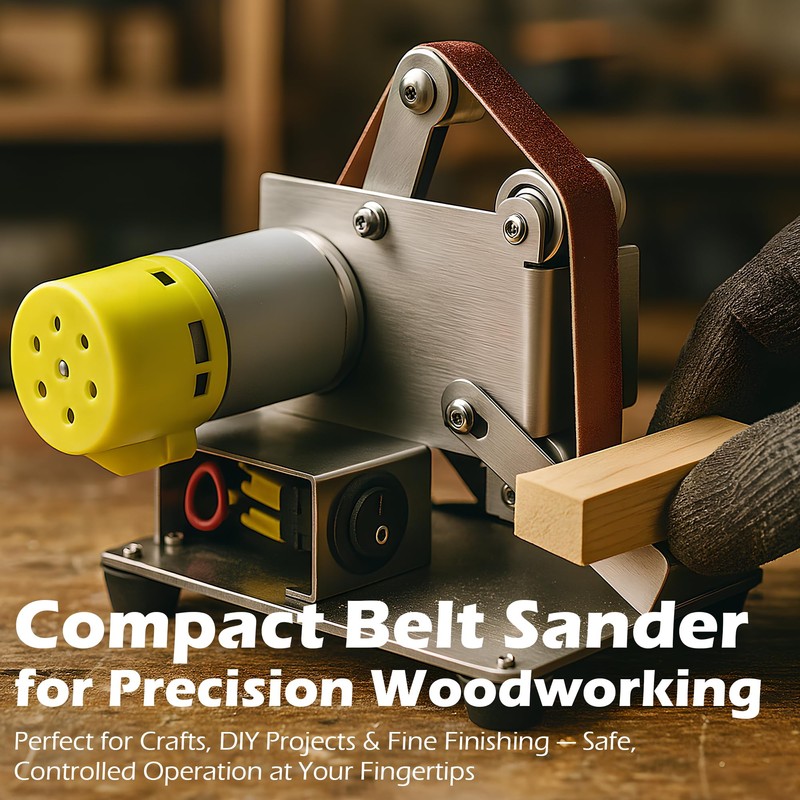 Mefape Electric Belt Sander for Woodworking, Mini Belt Sander for