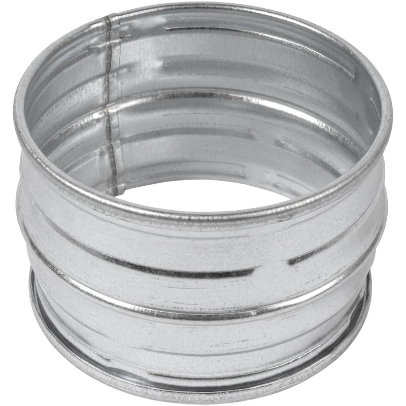 4" Inch Galvanized Metal Vent Duct Connector - Round Extension