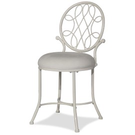 Hillsdale Furniture O'Malley Vanity Stool, White