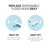 Listerine Ultraclean Access Flossers Disposable Heads Fresh Mint Crystals 28