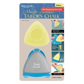 Taylor Seville Ultra Premium Tailors Chalk with Sharpening Carry Case - YELLOW