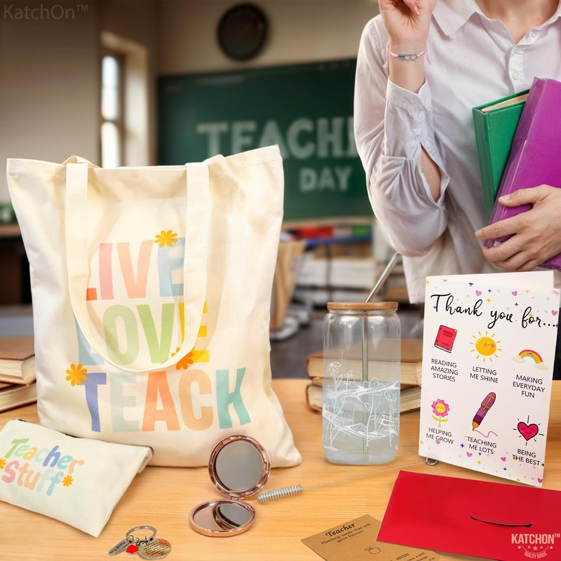 KatchOn Teacher Gift Bag Set with Grow
