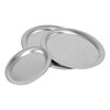 3pcs Stainless Steel Dessert Tray Mirror Polishing Process Snack Jewelry