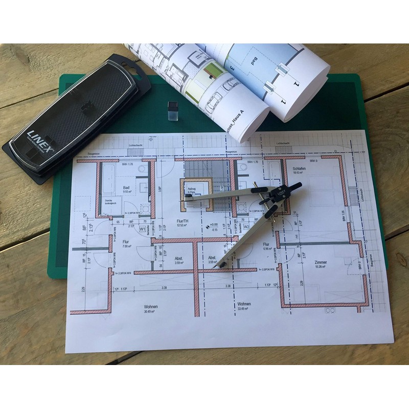Linex 100411013 Quick Action Compass Professional Compass 17 cm Silver/Black