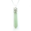 Bella Jade Power Stone Pendant Necklace, Natural Stone Point Crystal,