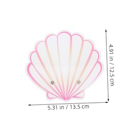 SAFIGLE 2pcs Acrylic False Eyelashes Glue Holder Pads Shell Shape Eyelash Extension Palette for Salon Eyelash Organizers