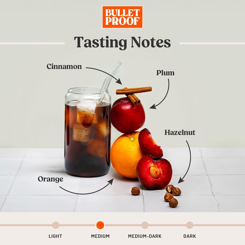 Bulletproof Original Cold Brew Coffee, Medium Roast Coarse Ground, Clean