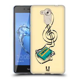 Head Case Designs Cassette G-Clef Art Soft Gel Case Compatible With Honor 6C Pro / V9 Play